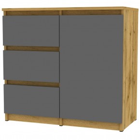 Комод Malta light K186 (ДВ-Графит) в Чебаркуле - chebarkul.mebel24.online | фото
