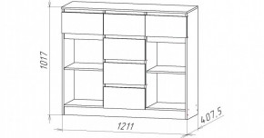 НИЦЦА-6 Комод (НЦ.06) в Чебаркуле - chebarkul.mebel24.online | фото 2