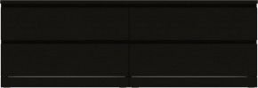 Комод Варма 4Д низкий с четырьмя выдвижными ящиками, цвет ясень черный в Чебаркуле - chebarkul.mebel24.online | фото 2