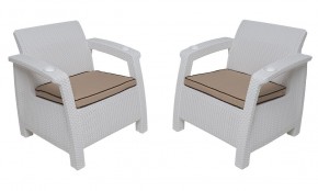 Комплект на балкон Yalta Balcony Set (Ялта) белый в Чебаркуле - chebarkul.mebel24.online | фото 4