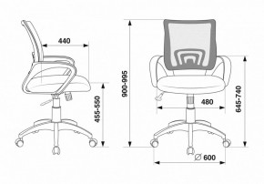 Кресло компьютерное CH-695N/SL/OR/BLACK в Чебаркуле - chebarkul.mebel24.online | фото 6