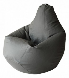 Кресло-мешок Серая ЭкоКожа 3XL 150*110 см в Чебаркуле - chebarkul.mebel24.online | фото
