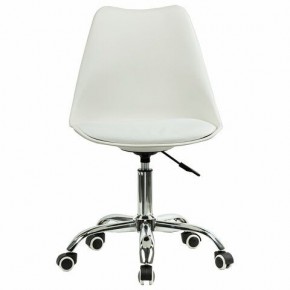 Кресло стул BRABIX "Eames MG-310 CH", хром, пластик белый, экокожа белая, 532923 в Чебаркуле - chebarkul.mebel24.online | фото 1