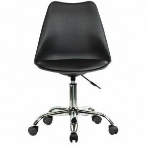 Кресло стул BRABIX "Eames MG-310 CH", хром, пластик черный, экокожа черная, 532925 в Чебаркуле - chebarkul.mebel24.online | фото 1