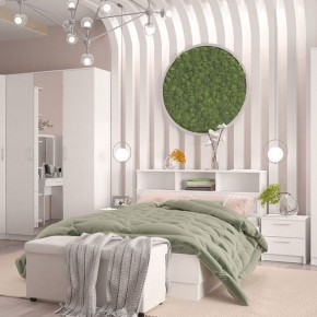 Кровать 1600 Париж с настилом (Белый тиснение) в Чебаркуле - chebarkul.mebel24.online | фото 4
