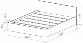 НИЦЦА-14 Кровать 1600 с настилом ЛДСП (НЦ.14) в Чебаркуле - chebarkul.mebel24.online | фото 3