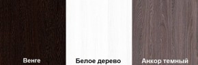 Кровать-чердак Пионер 1 (800*1900) Белое дерево, Анкор темный, Венге в Чебаркуле - chebarkul.mebel24.online | фото 3