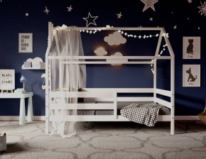 Кровать-домик 80*160 Белый в Чебаркуле - chebarkul.mebel24.online | фото 2
