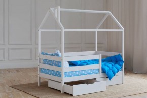 Кровать-домик 80*160 Белый в Чебаркуле - chebarkul.mebel24.online | фото 3