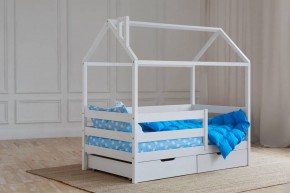 Кровать-домик 80*160 Белый в Чебаркуле - chebarkul.mebel24.online | фото 4