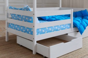 Кровать-домик 80*160 Белый в Чебаркуле - chebarkul.mebel24.online | фото 5