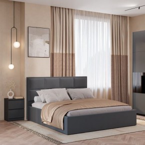 Кровать Линда КР-16 (Графит) 1600 в Чебаркуле - chebarkul.mebel24.online | фото 2