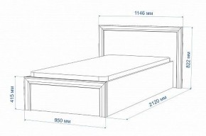 Кровать односпальная Нобиле Кр-90 в Чебаркуле - chebarkul.mebel24.online | фото 2