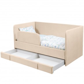 Кровать Юна (бежевый) в Чебаркуле - chebarkul.mebel24.online | фото 3