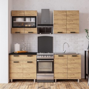 Кухня Крафт 1.6 (белый/крафт) в Чебаркуле - chebarkul.mebel24.online | фото