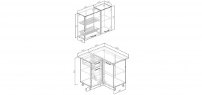 Кухонный гарнитур Антик 1000*1000 (Стол. 26мм) в Чебаркуле - chebarkul.mebel24.online | фото 2