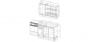 Кухонный гарнитур Белый Глянец 1200 (Стол. 26мм) в Чебаркуле - chebarkul.mebel24.online | фото 2