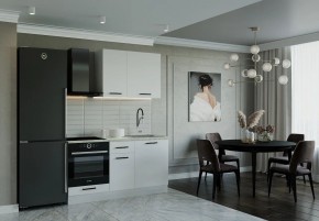 Кухонный гарнитур Белый Глянец 1600 (Стол. 26мм) в Чебаркуле - chebarkul.mebel24.online | фото 1