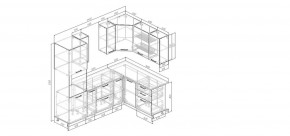 Кухонный гарнитур Белый Глянец 2400*1600 (Стол. 26мм) в Чебаркуле - chebarkul.mebel24.online | фото 2