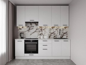 Кухонный гарнитур Белый Глянец 2400 h950 (Стол. 38мм) в Чебаркуле - chebarkul.mebel24.online | фото 1