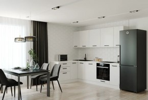 Кухонный гарнитур Белый Глянец 2600*1600 (Стол. 38мм) в Чебаркуле - chebarkul.mebel24.online | фото