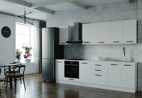 Кухонный гарнитур Белый Глянец 2800 (Стол. 38мм) в Чебаркуле - chebarkul.mebel24.online | фото 1