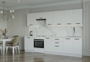 Кухонный гарнитур Белый Глянец 3000 (Стол. 38мм) в Чебаркуле - chebarkul.mebel24.online | фото 1