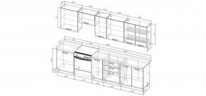 Кухонный гарнитур Белый Глянец 3000 (Стол. 38мм) в Чебаркуле - chebarkul.mebel24.online | фото 2