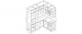 Кухонный гарнитур Фьюжн 2200*1700 (Стол. 26мм) в Чебаркуле - chebarkul.mebel24.online | фото 2