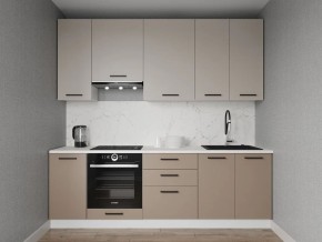 Кухонный гарнитур Каппучино 2400 h950 (Стол. 26мм) в Чебаркуле - chebarkul.mebel24.online | фото