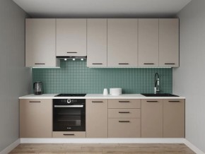 Кухонный гарнитур Каппучино 3000 h950 (Стол. 38мм) в Чебаркуле - chebarkul.mebel24.online | фото