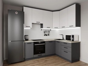 Кухонный гарнитур Меренга 2200*1600 h950 (Стол. 26мм) в Чебаркуле - chebarkul.mebel24.online | фото 1