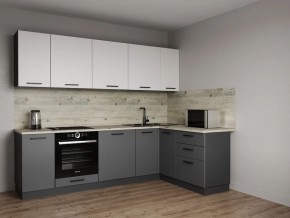 Кухонный гарнитур Меренга 2600*1600 (Стол. 38мм) в Чебаркуле - chebarkul.mebel24.online | фото 1