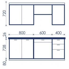 Кухонный гарнитур Ольвия-6 (1.8м) в Чебаркуле - chebarkul.mebel24.online | фото 4