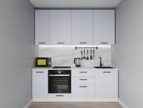 Кухонный гарнитур Смоки 2200 h950 (Стол. 38 мм) в Чебаркуле - chebarkul.mebel24.online | фото