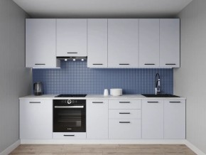 Кухонный гарнитур Смоки 2400 h950 (Стол. 26мм) в Чебаркуле - chebarkul.mebel24.online | фото