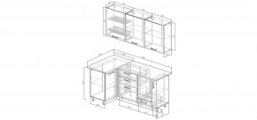 Кухонный гарнитур Старое Дерево 1000*1800 (Стол. 26мм) в Чебаркуле - chebarkul.mebel24.online | фото 2