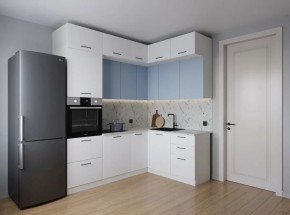 Кухонный гарнитур угловой Капри 2200*1700 (Стол. 38мм) в Чебаркуле - chebarkul.mebel24.online | фото