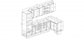 Кухонный гарнитур угловой Капри 3200х1400 (Стол. 38мм) в Чебаркуле - chebarkul.mebel24.online | фото 2
