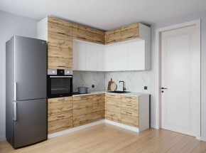 Кухонный гарнитур угловой Лада 2200*1700 (Стол. 26мм) в Чебаркуле - chebarkul.mebel24.online | фото 1