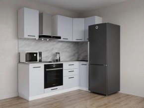 Кухонный гарнитур угловой Смоки 2200*1000 (Стол. 26мм) в Чебаркуле - chebarkul.mebel24.online | фото