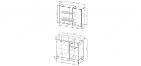 Кухонный гарнитур Виола 1000 (Стол. 26мм) в Чебаркуле - chebarkul.mebel24.online | фото 3