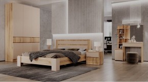 ЛЕНОРА Спальный гарнитур (модульный) кашемир в Чебаркуле - chebarkul.mebel24.online | фото