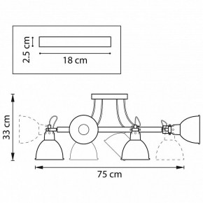 Люстра на штанге Lightstar Acrobata 761060 в Чебаркуле - chebarkul.mebel24.online | фото 2