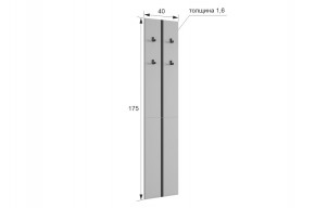 МЕРСИ Прихожая (модульная) графит в Чебаркуле - chebarkul.mebel24.online | фото 2