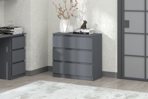 МС "Хилтон" Комод №2 800 (3 ящ.) графит в Чебаркуле - chebarkul.mebel24.online | фото