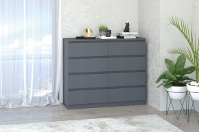 МС "Хилтон" Комод №3 1200 (8 ящ.) графит в Чебаркуле - chebarkul.mebel24.online | фото