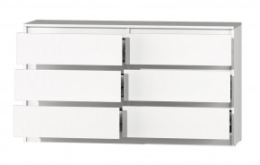 МС "Хилтон" Комод №5 1400 (6 ящ.) белый текстурный в Чебаркуле - chebarkul.mebel24.online | фото 3