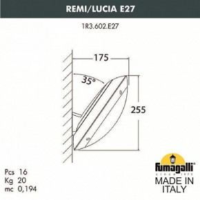 Накладной светильник Fumagalli Lucia 1R3.602.000.LYE27 в Чебаркуле - chebarkul.mebel24.online | фото 2