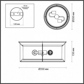 Накладной светильник Odeon Light Mavret 4961/2C в Чебаркуле - chebarkul.mebel24.online | фото 3